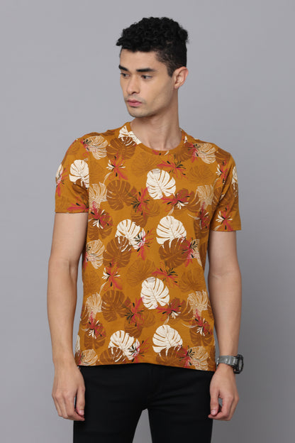 MUNTJAC FEARLESS SHORT SLEEVE SLIM FIT PRINT T-SHIRT