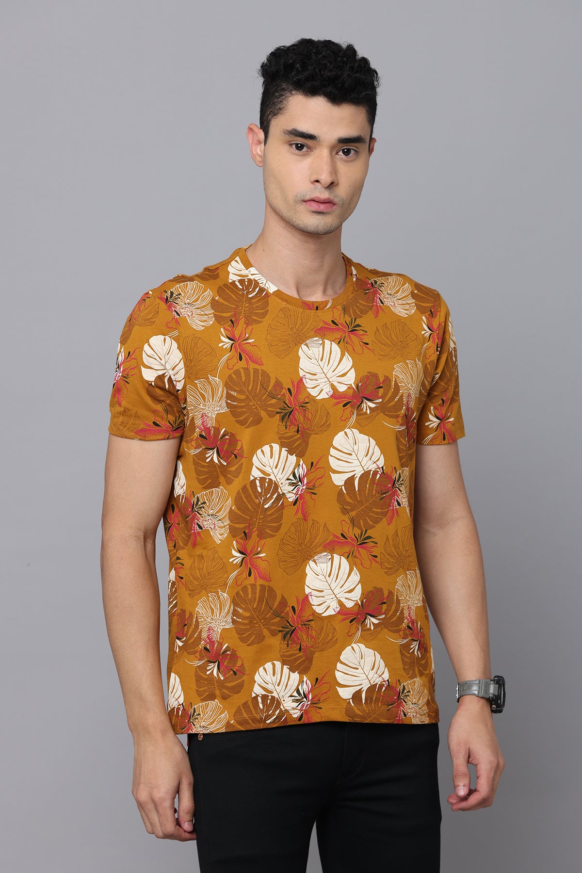 MUNTJAC FEARLESS SHORT SLEEVE SLIM FIT PRINT T-SHIRT