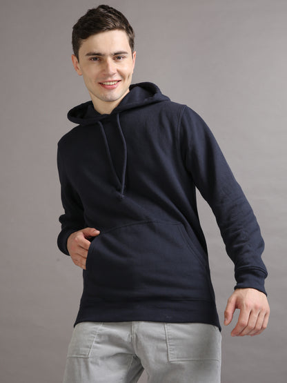 SOLID NAVY HOODIE