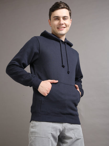 SOLID NAVY HOODIE