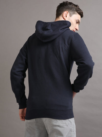 SOLID NAVY HOODIE