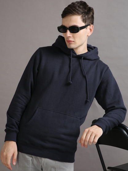 SOLID NAVY HOODIE