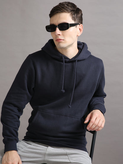 SOLID NAVY HOODIE