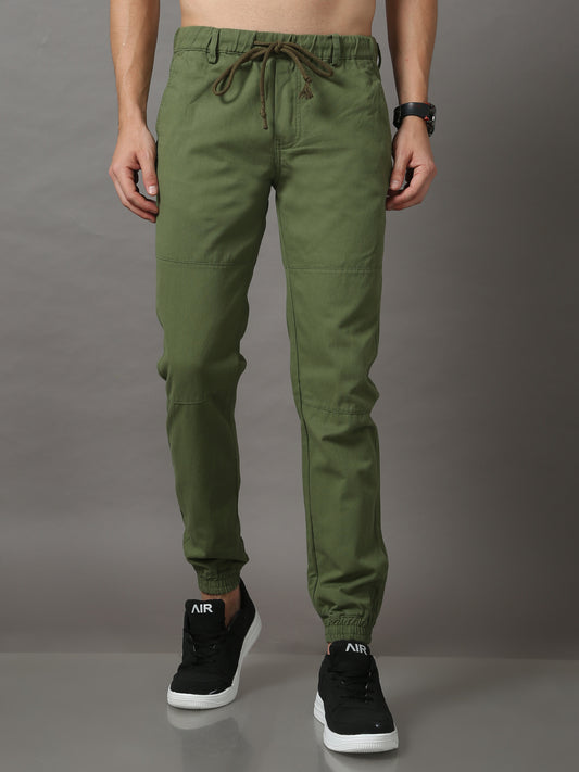 MEN Green SLIM FIT JOGGERS