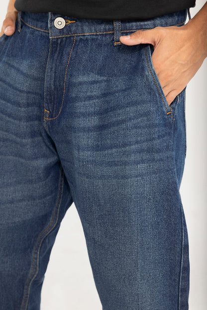 ZAPPY BLUE BASIC BAGGY JEANS