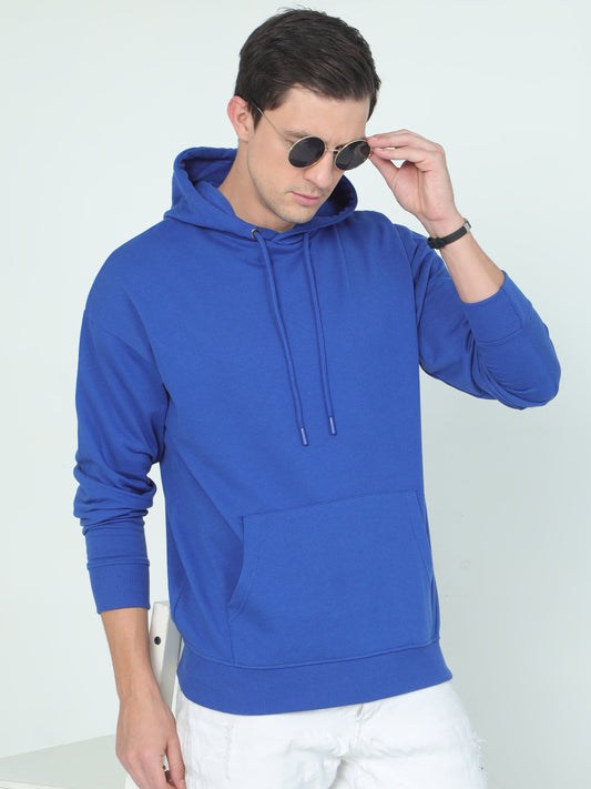 Solid Blue Hoodie